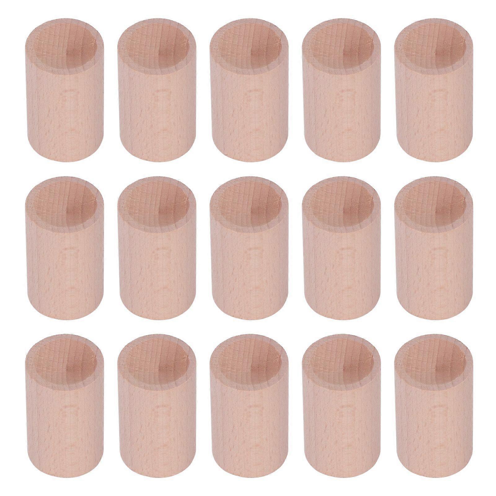 15PCS Beech Diffusing Wood Cylindrical Shape Essential Oil Aroma Diffuser for Indoor Use