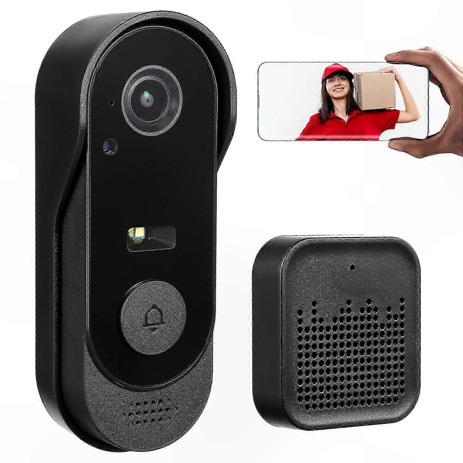 Wireless Smart Doorbell Camera with Ringer for Home Security