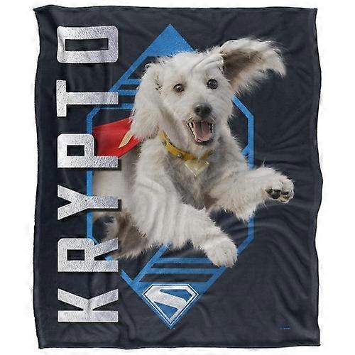 Superman Silky Diamond Krypto Supersoft Blanket