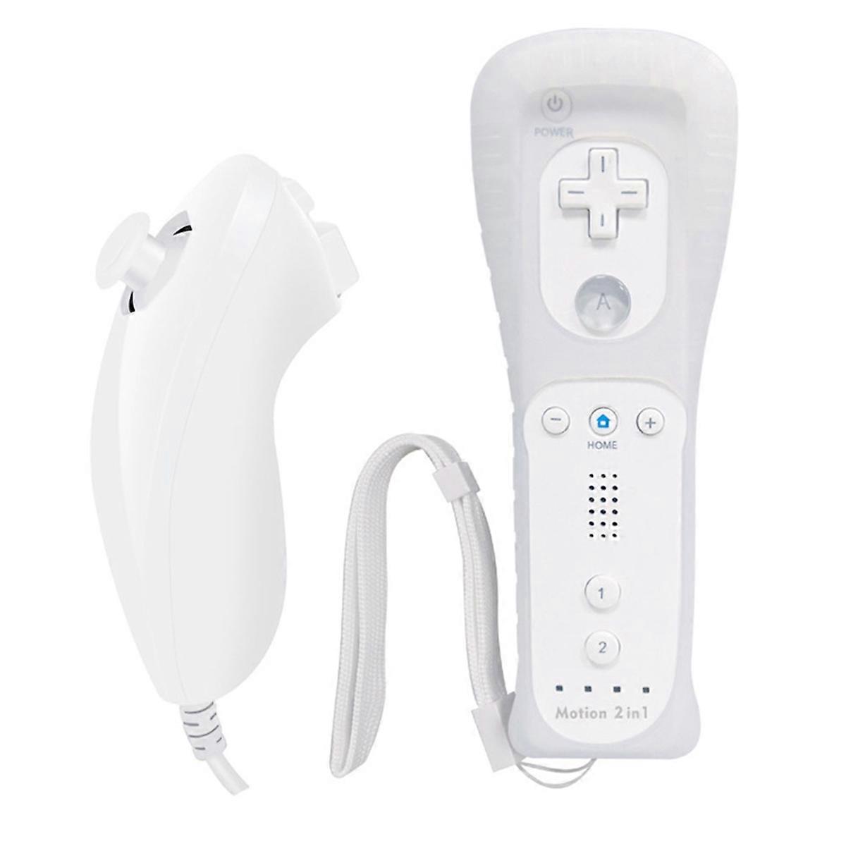 Bluetooth Gamepad for / U Console Wireless Remote Controller with Motion Plus, Nunchuck, and Wrist Strap C