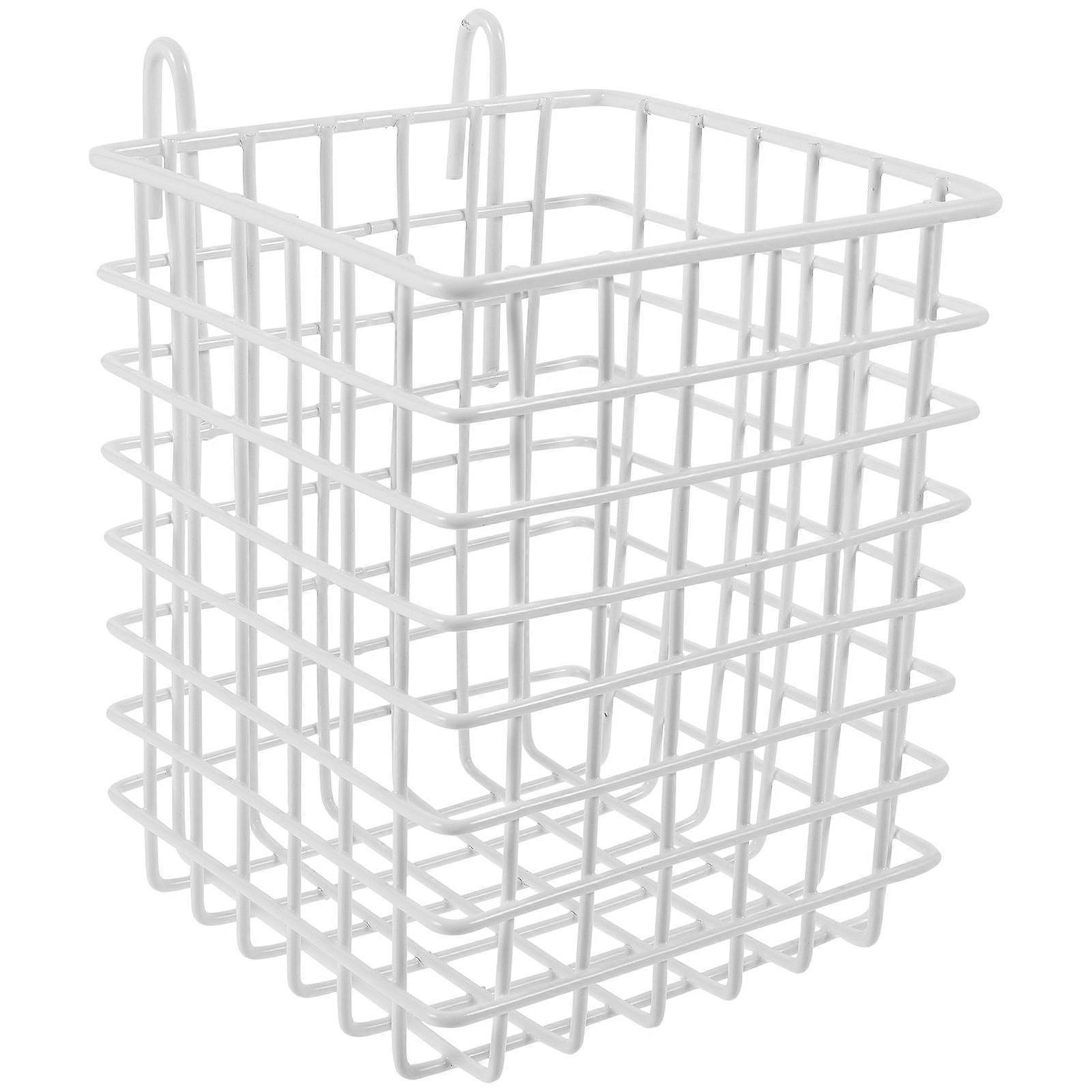 Rabbit Feeder Metal Rack for Hanging 3Pcs White Iron Hay Feeder