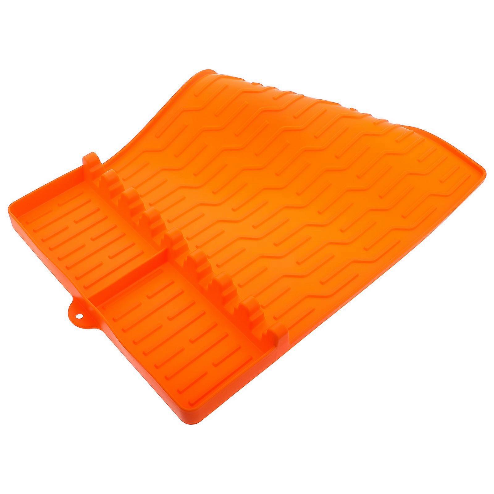 Durable Silicone Grill Mat for Side Shelf 3Pcs Holder