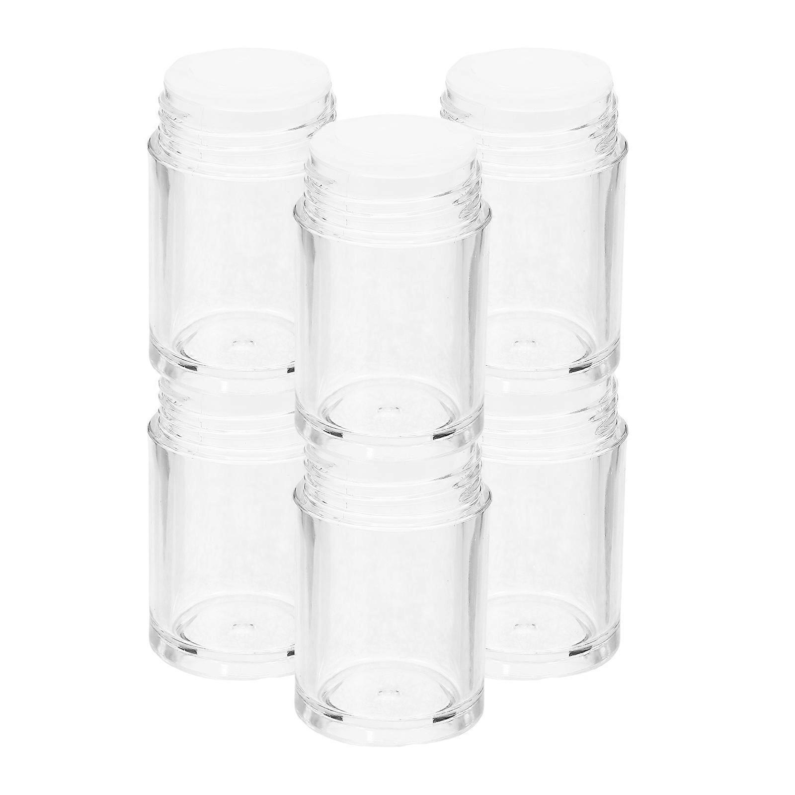 Loose Powder Plastic Bottle for Storage Flip Lid 24Pcs Pack