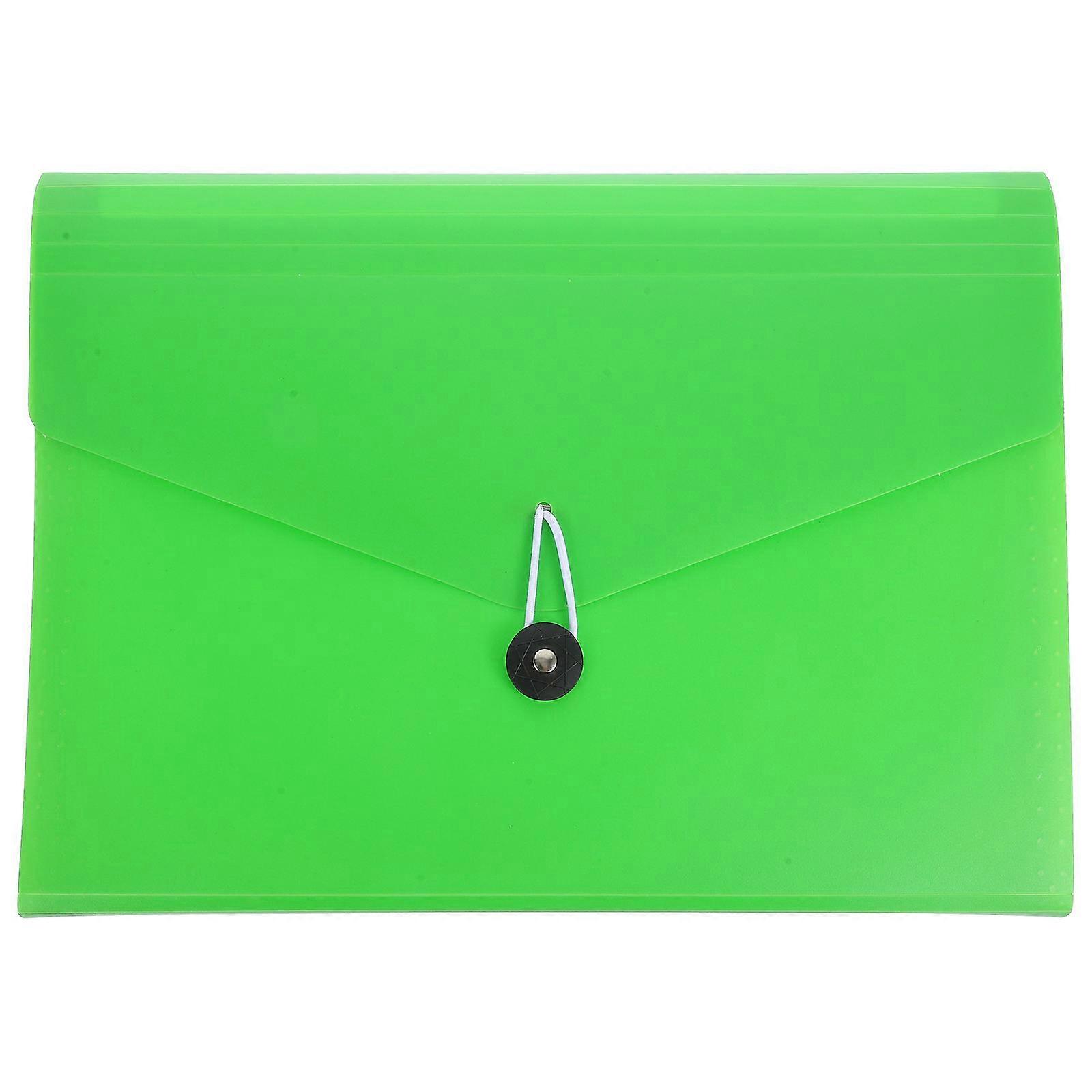 Expandable File Folder for Document Filing 3Pcs Light Green Accordion Holder