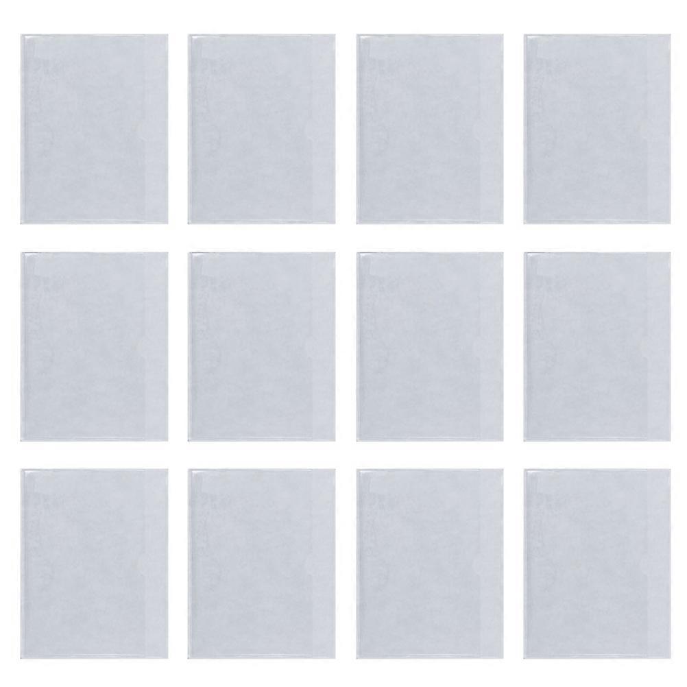 Transparent Index Cards Pockets for Storage Use with 60Pcs Plastic Holder