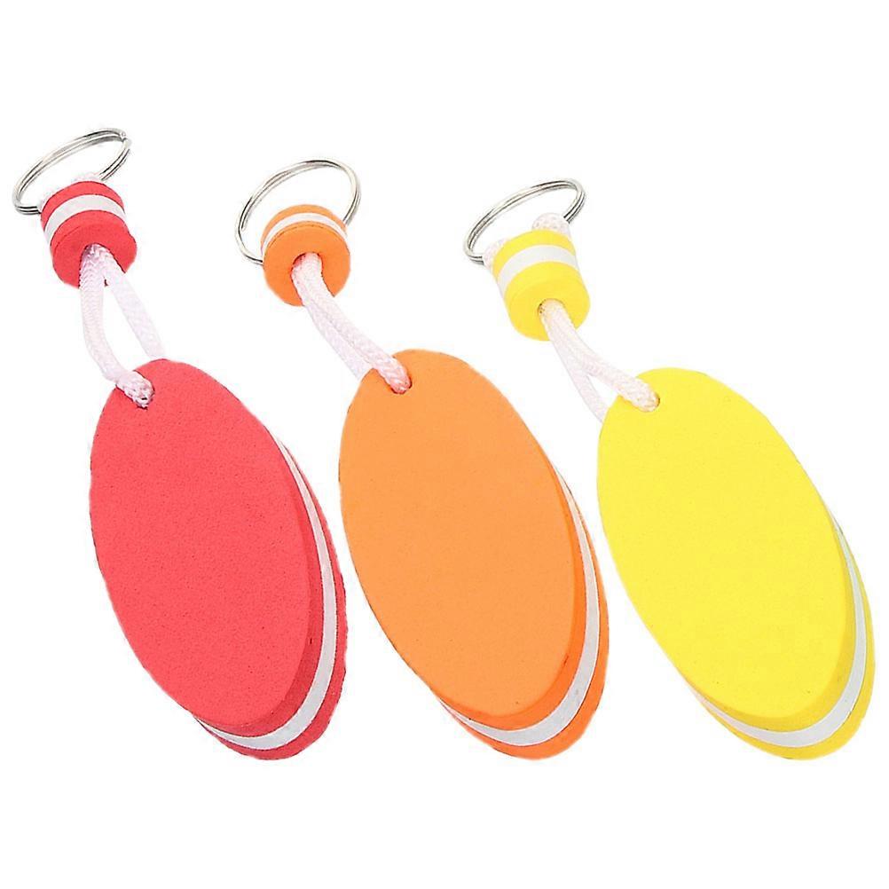 Waterproof Floating Keychain Eva Foam Oval Model for 9Pcs Set
