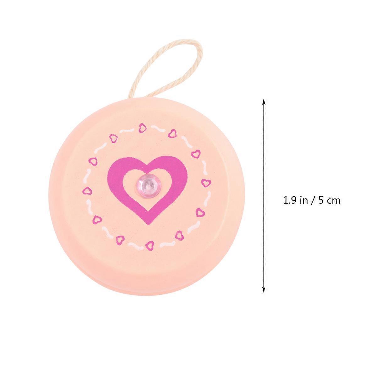 3Pcs Kids Yoyo Toy Educational Playthings for Children Khaki Heart Thread Control