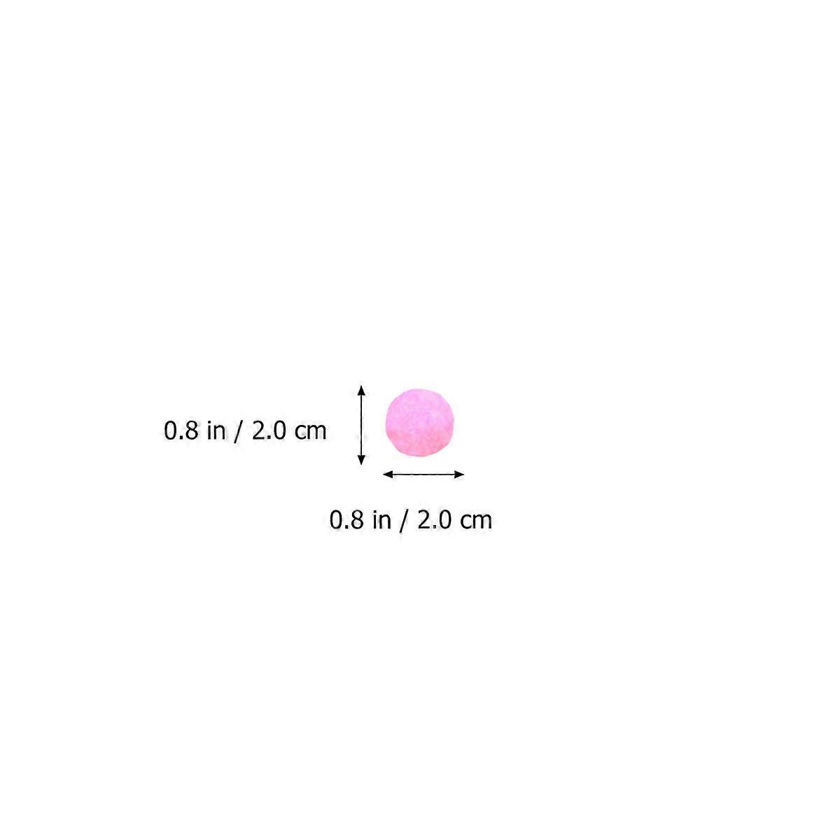 Colorful Plush Ball Pompon DIY Material for Toy Making 2100Pcs