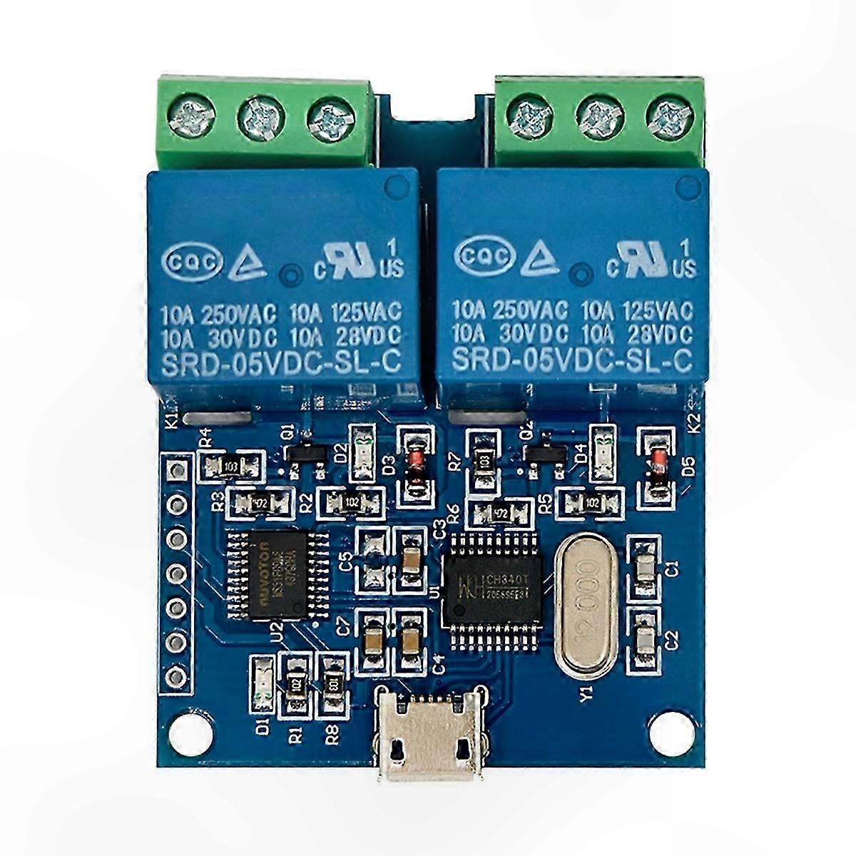 USB Two-Way Relay Module for Smart Electronics Control