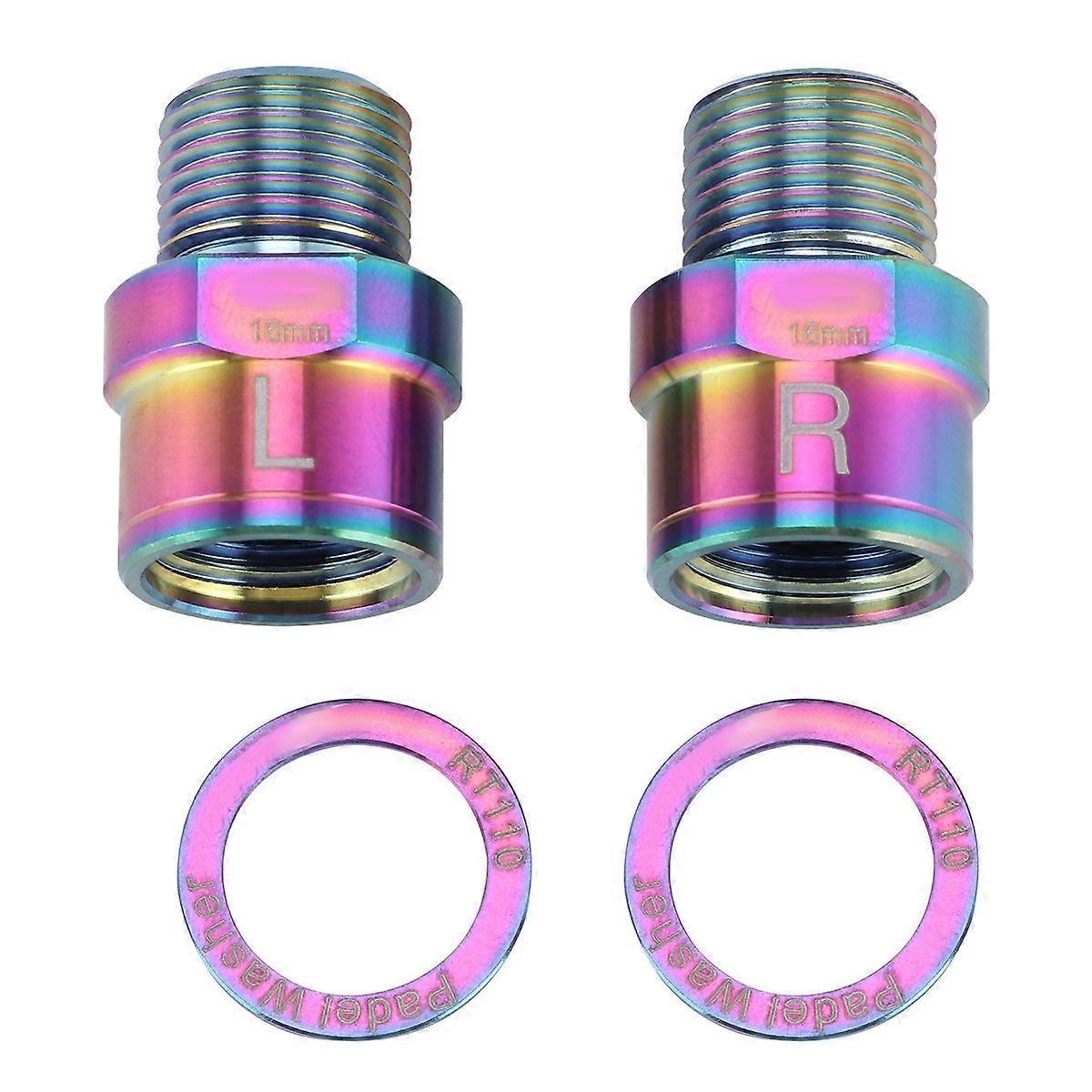 Bike Pedal Core Extender Titanium Alloy Adapter 2 Boxes 4Pcs