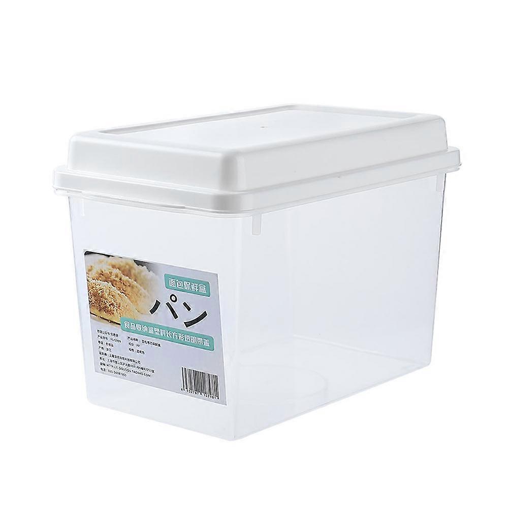 Food Storage Containers Simple Design for Kitchen Organization 23.5x16.5cm White 1Pc
