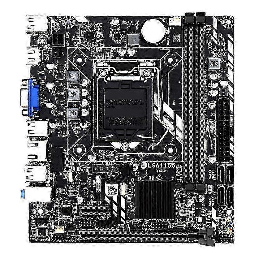 LGA 1155 moderkort kompatibelt med Core I7 / I5 / I3 / Pentium / Celeron LGA1155 DDR3 M-ATX moderkort YVL