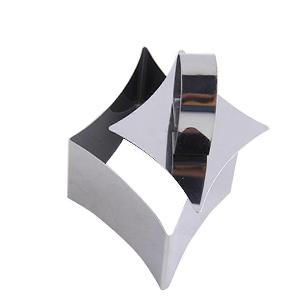 Mold with Pusher Stainless Steel Baking Cutter 3Pcs for Cake Making