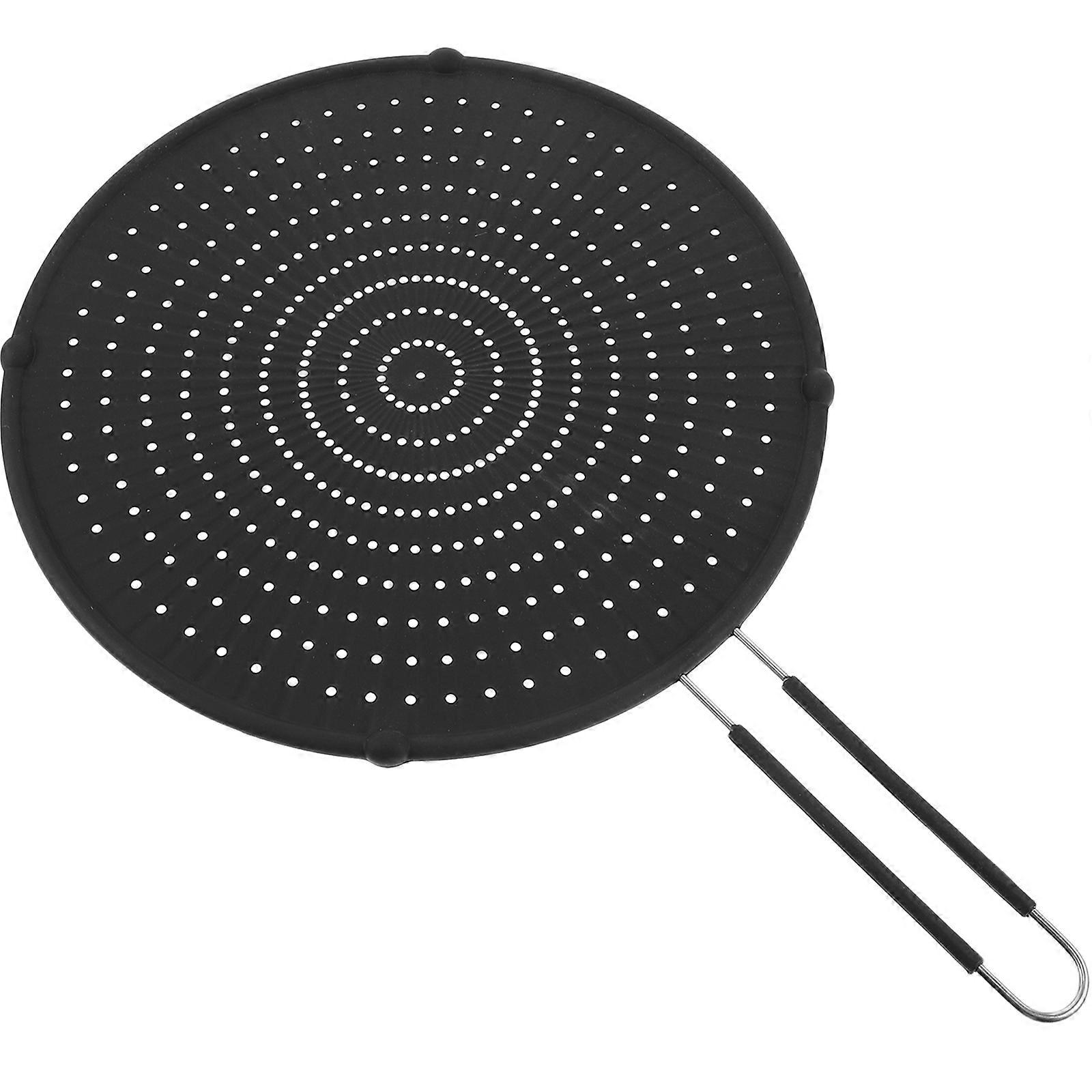 Pink Mesh Pot Lid for Oil Splatter Guard Frying Pan 1Pcs