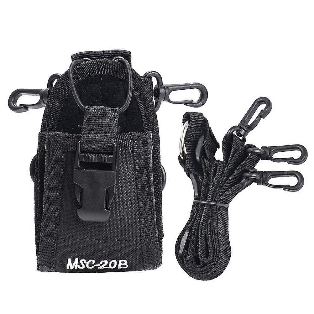 Nylon Radio Pouch For Handheld Radio With Adjustable Shoulder Strap Ideal For Hiking And Outdoor Activities 1Pack