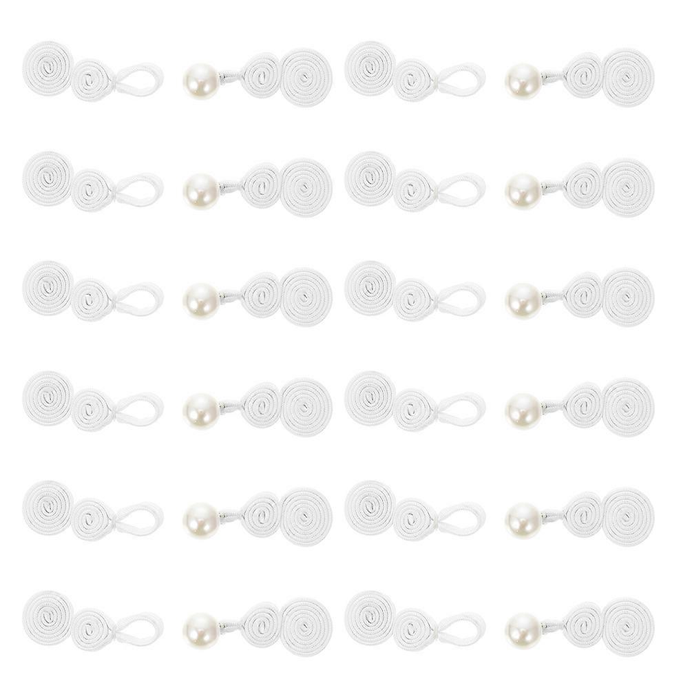 Chinese Knot Frog Buttons for Coat Closure 60Pairs Polyester Sewing Buttons