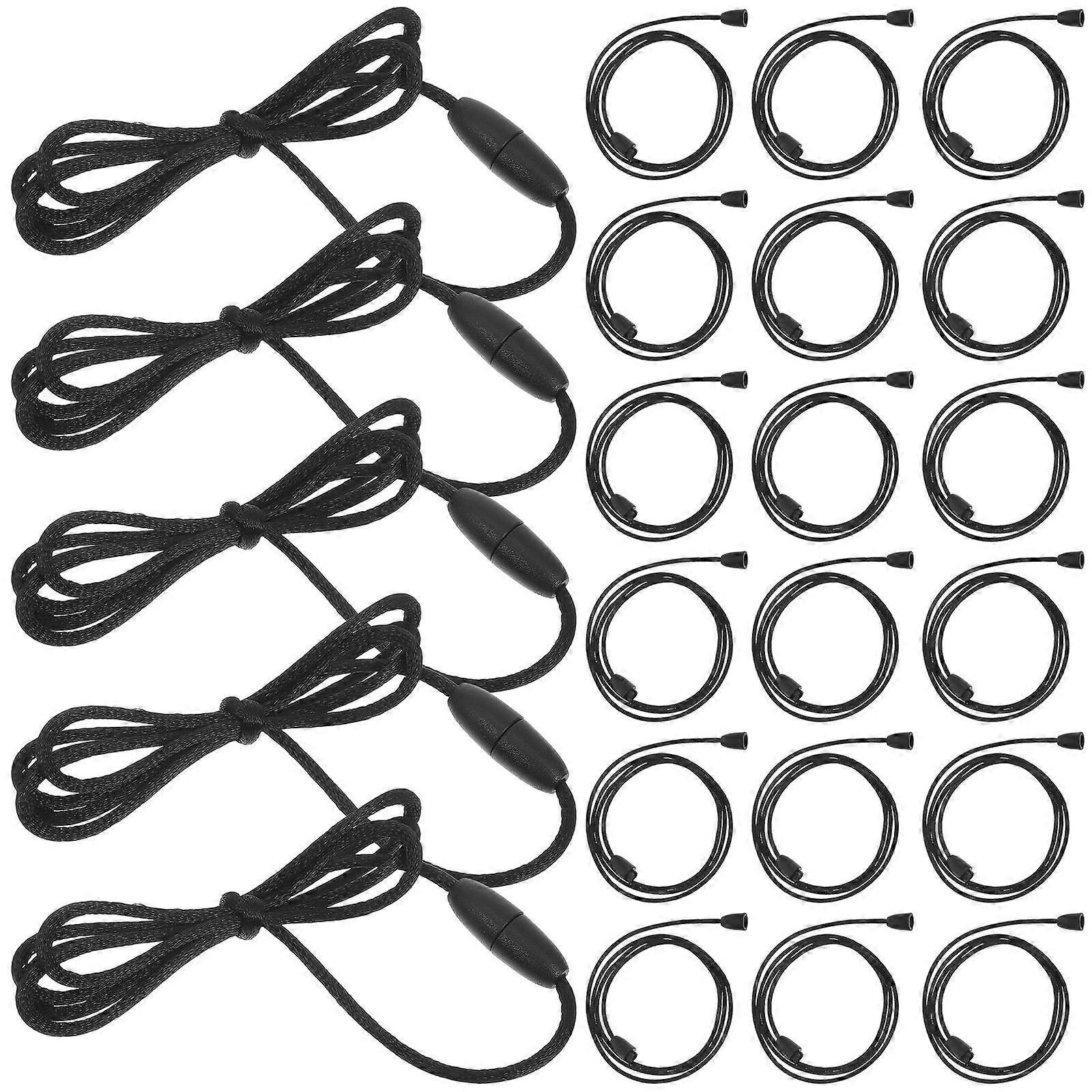 30 Sets Breakaway Clasp Kit Black Nylon Lanyard Connectors for Jewelry Daily Use Easy-to-Use Design