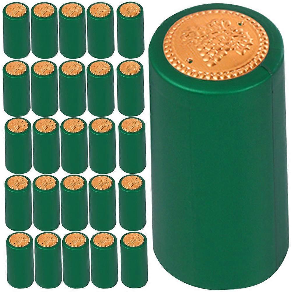 Shrink Wrap Disposable Caps for Sealing 1000Pcs Green