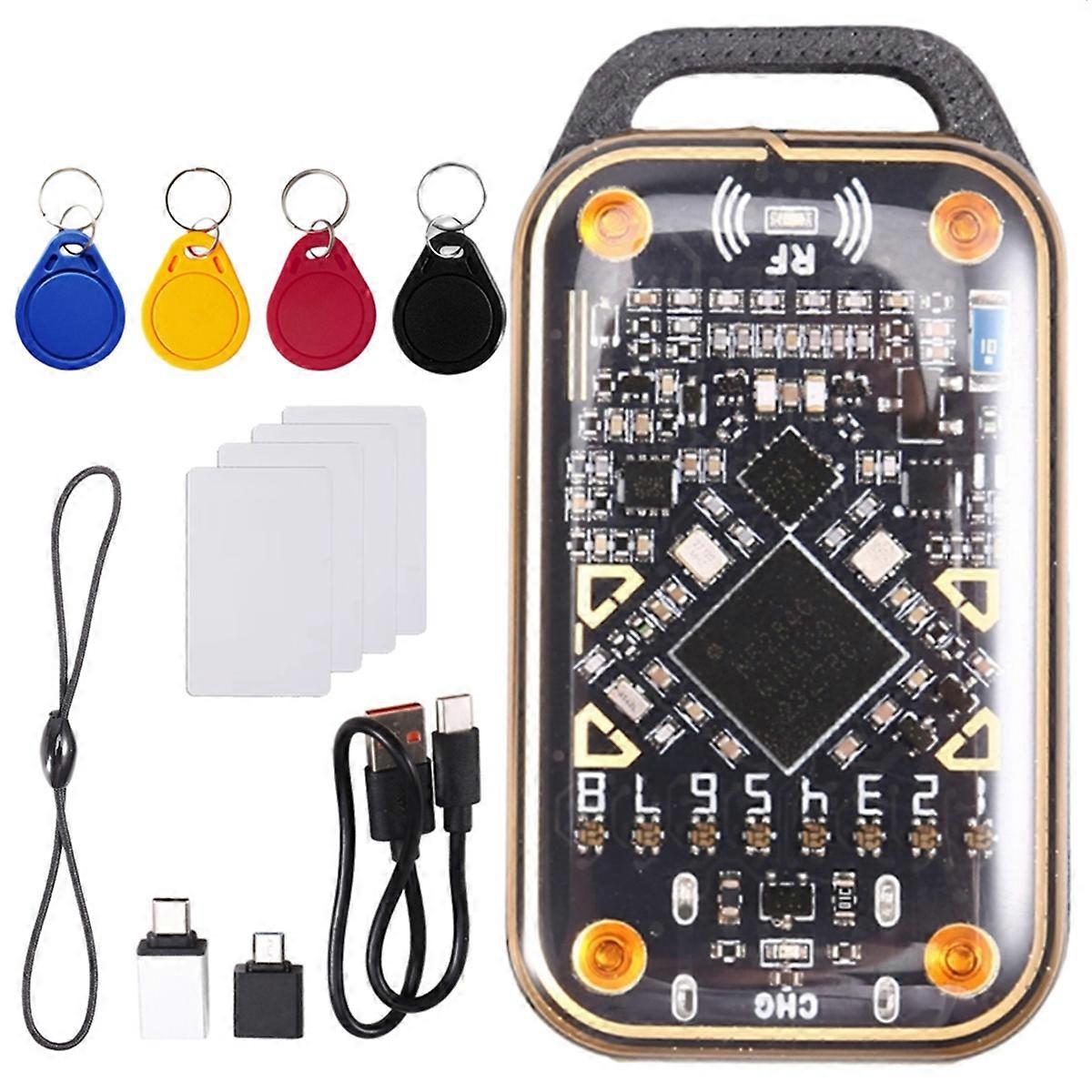 Upgrade Chameleon Ultra Smart Card Emulator+4xUID Card/Keychain RFID Smart Chip Reader 125K 13.56M Card NFC Duplicator