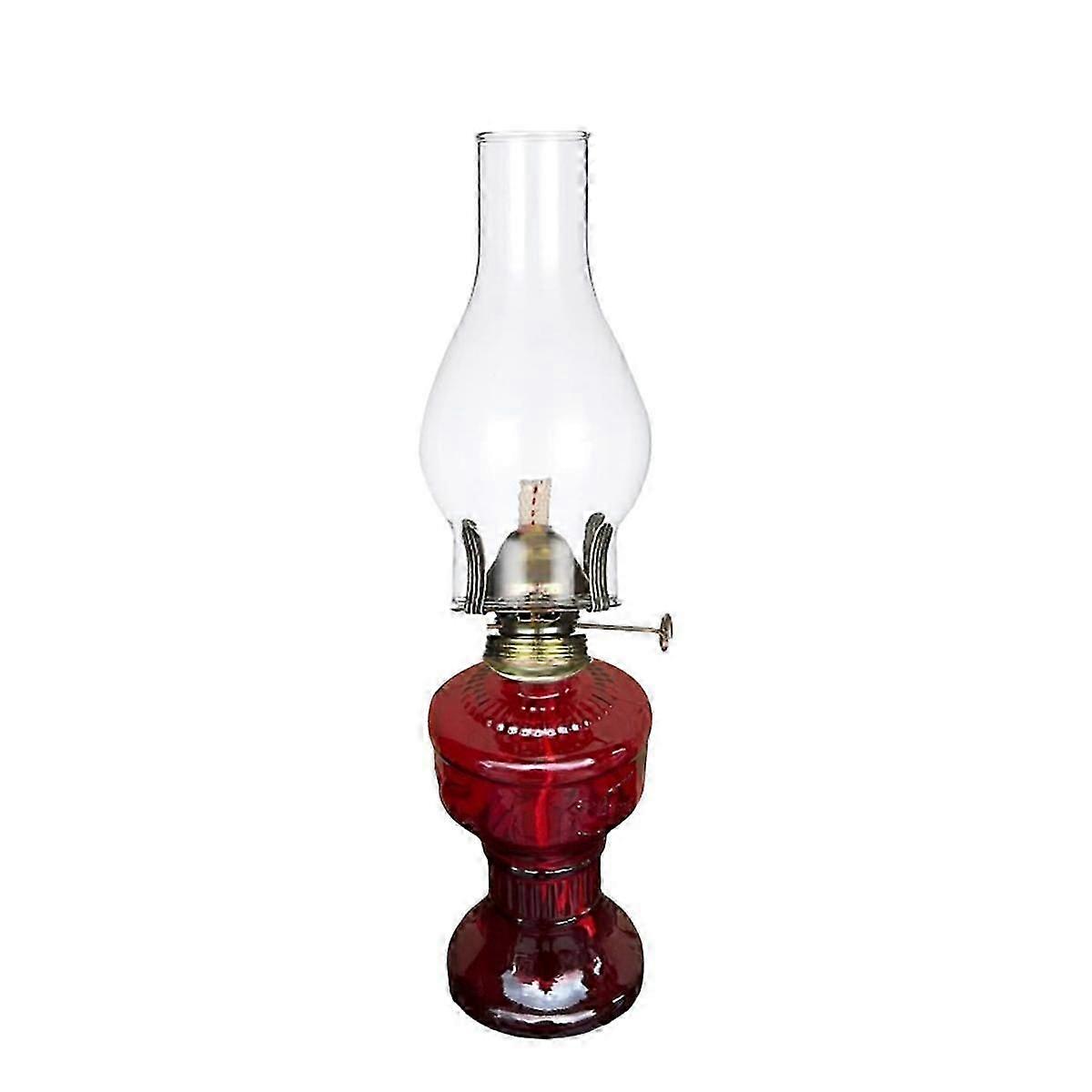Rustic Oil Lamp Vintage Glass Coal Lamp Oil Lamps for Indoor Use Home Decor Lighting Oil Lantern Re