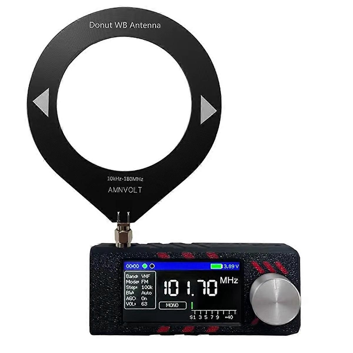 Upgraded 0.5-108Mhz Version ATS MINI PRO SI4732 Full Band Radio,B