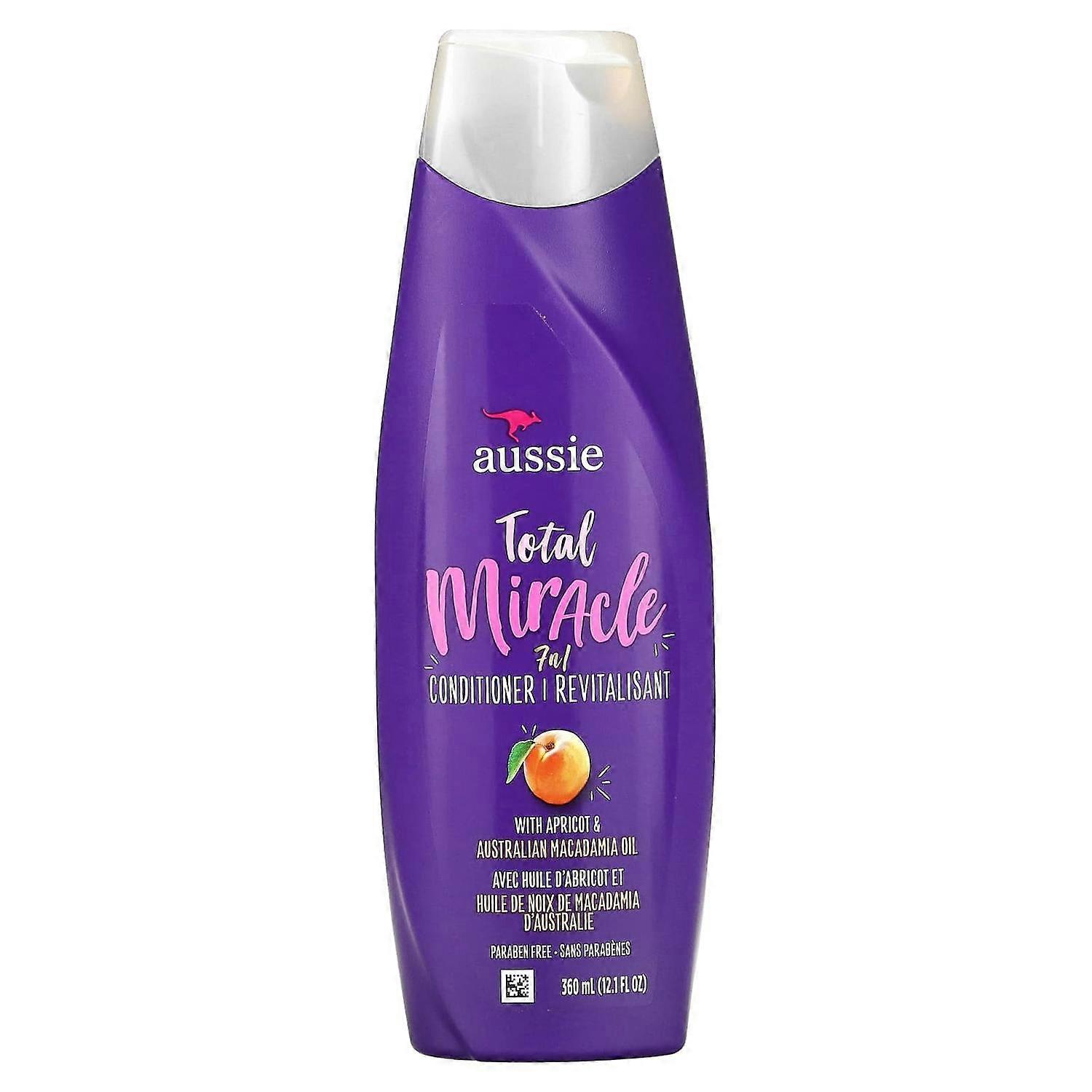 Aussie, Total Miracle 7 N 1 Conditioner with Apricot & Australian Macadamia Oil, 12.1 fl oz (360 ml)