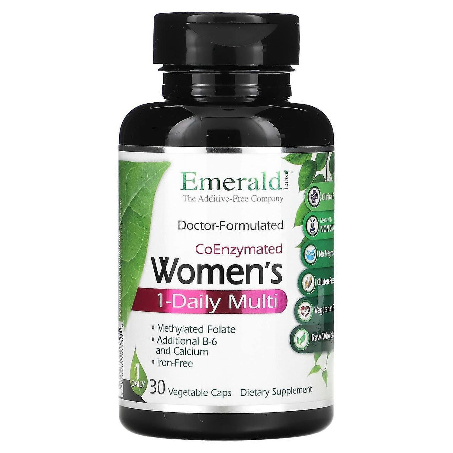 Emerald Laboratories, CoEnzymated Women's 1-Daily Multi, 30 Vegetable Caps