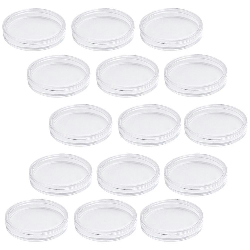 Acrylic Coin Collection Box for Storage 50Pcs Transparent Boxes