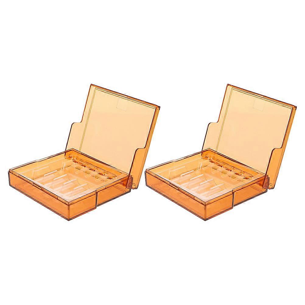 Amber Ampoule Supplies Light Brown Plastic Lightproof 2Pcs