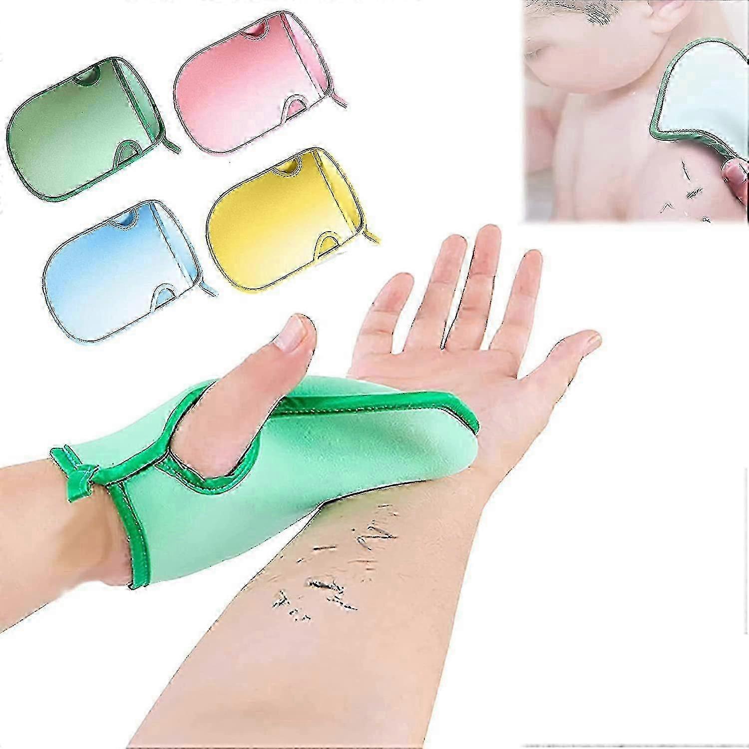 4pcs Super Soft Exfoliating Bath Mitt,deep Exfoliating Mitt Painless Double Sided Towel Gloves Without Hurting Skin