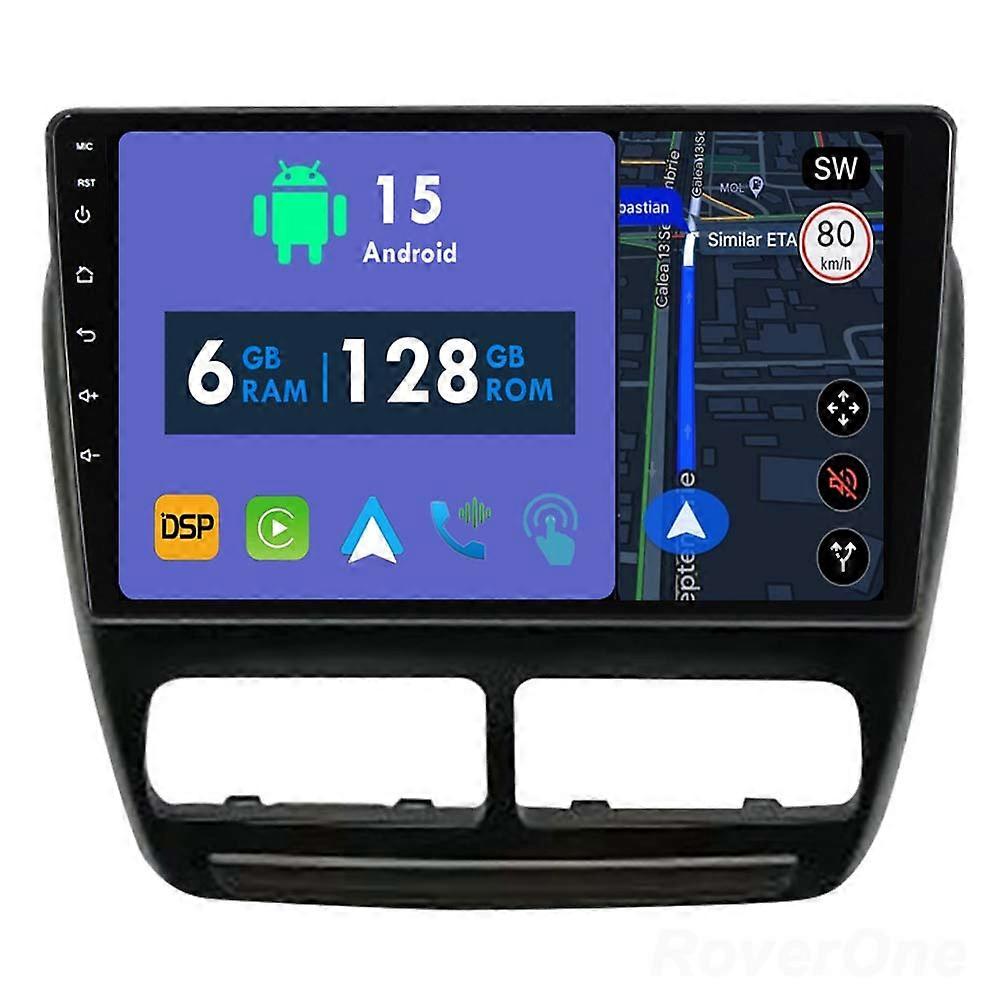 Car Radio 6G+128G CarPlay GPS Navigation Head Unit for Fiat Doblo 2010 - 2015 Android Auto Bluetooth Stereo Touch Screen