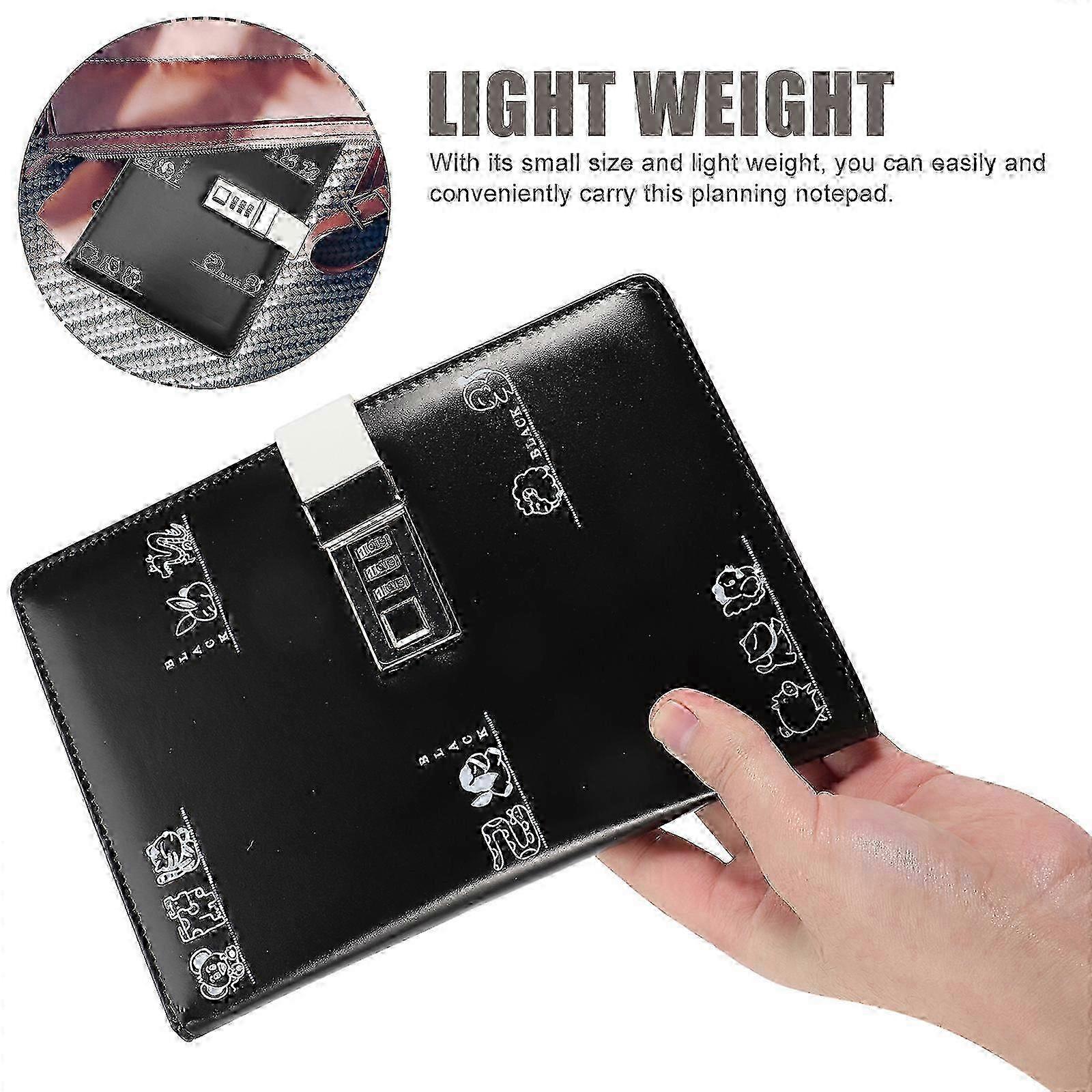 Notebook with Lock Password Notebook Lockable Diary Notebook Cartoon Notebook for Student