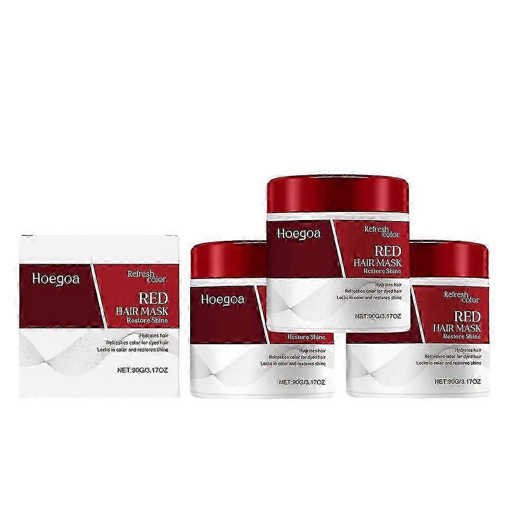 1-3X Color Depositing Red Hair Mask Color Boosting Conditioner, Hydrates and Enhances Red Tones for Color-Treated Hair 90g