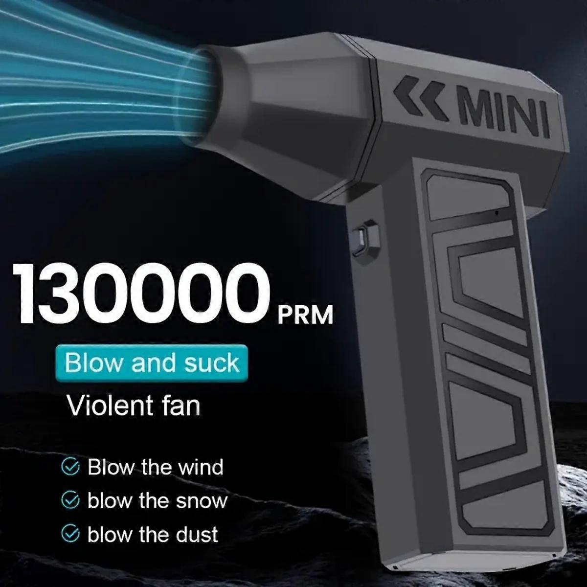 Grundig Car Air Blower 130000 RPM 4 Speed Electric Air Duster Type C Rechargeable Cordless Blower Tool for Dust Snow Cleaning and Car Care