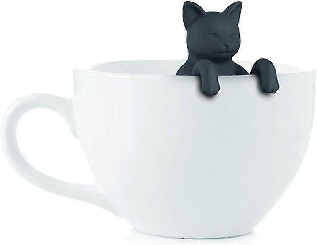 Tea Infuser, 2 Pack Silicone Kitten Cat Shape Tea Strainer Filter