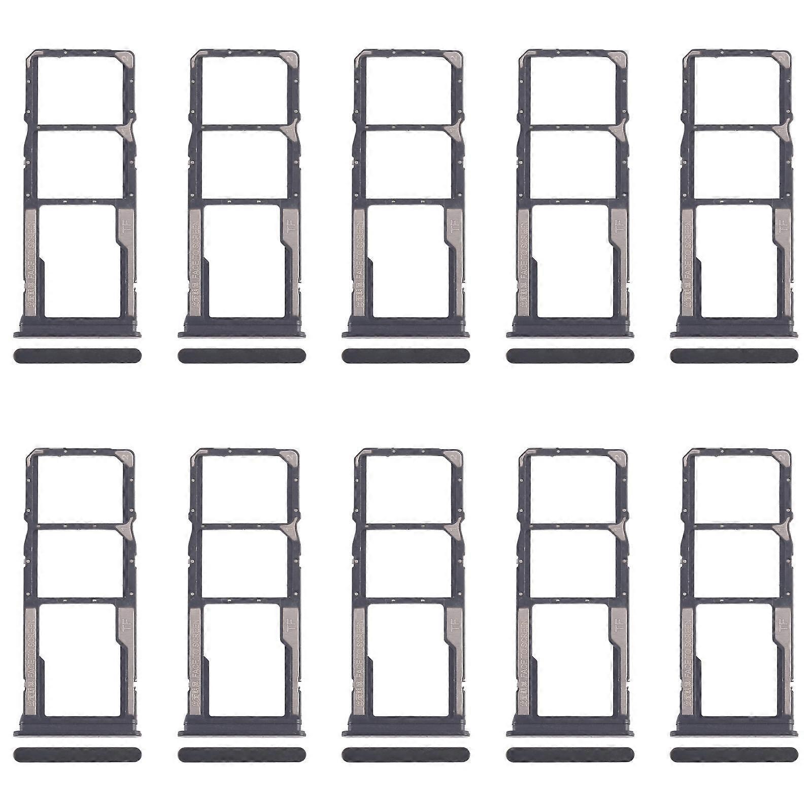 For Xiaomi Poco C75 10pcs SIM Card Tray + SIM Card Tray + Micro SD Card Tray