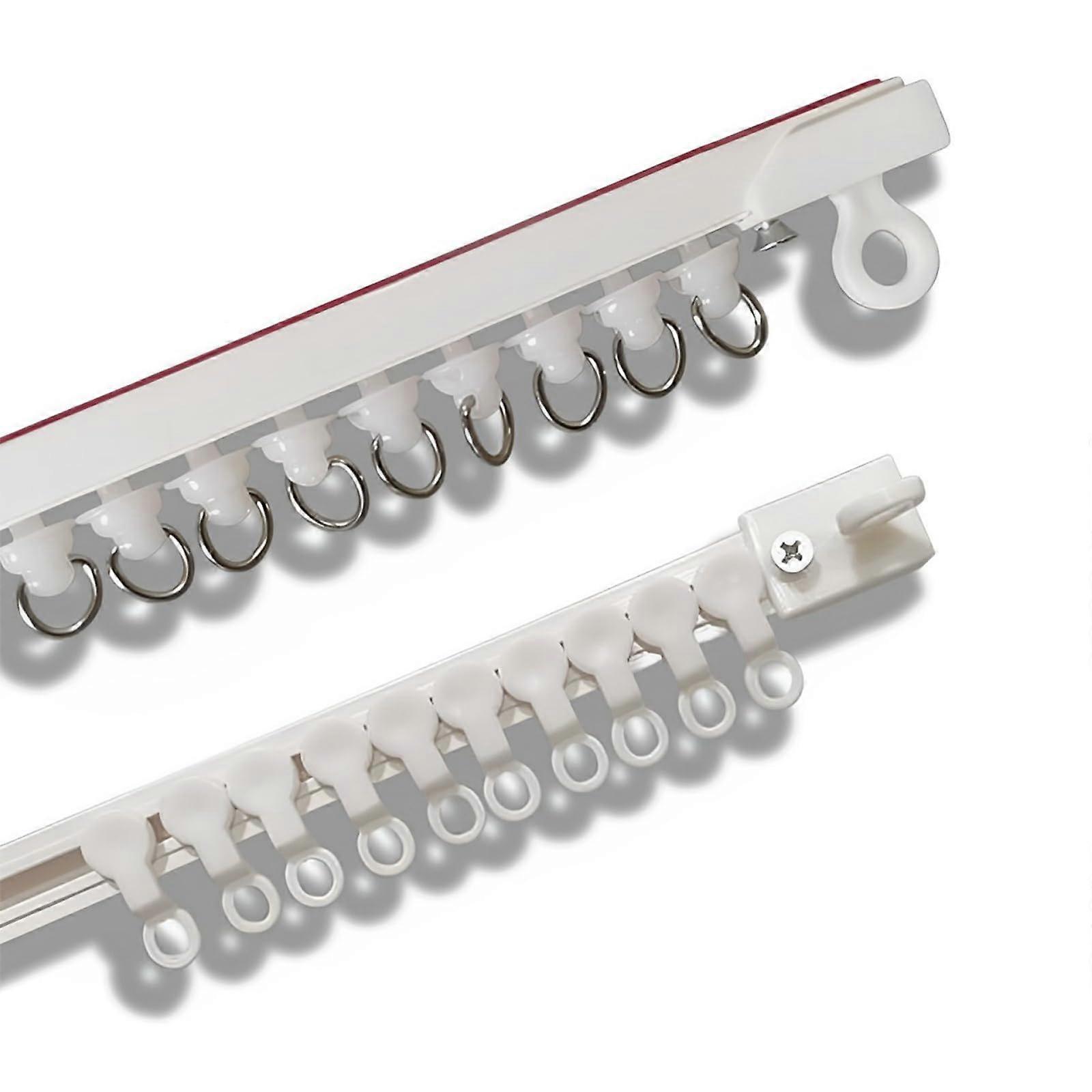 SelfAdhesive Curtain Rail 270cm Ceiling Mount No Drilling For Bunk Beds And Bay Windows Easy Install Strong Adhesive