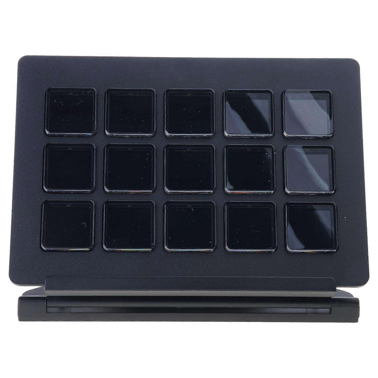 LCD Controller Keyboard with Scene Switching Functions Quick Operation Hotkeys for Stream Control Panel Multicolor