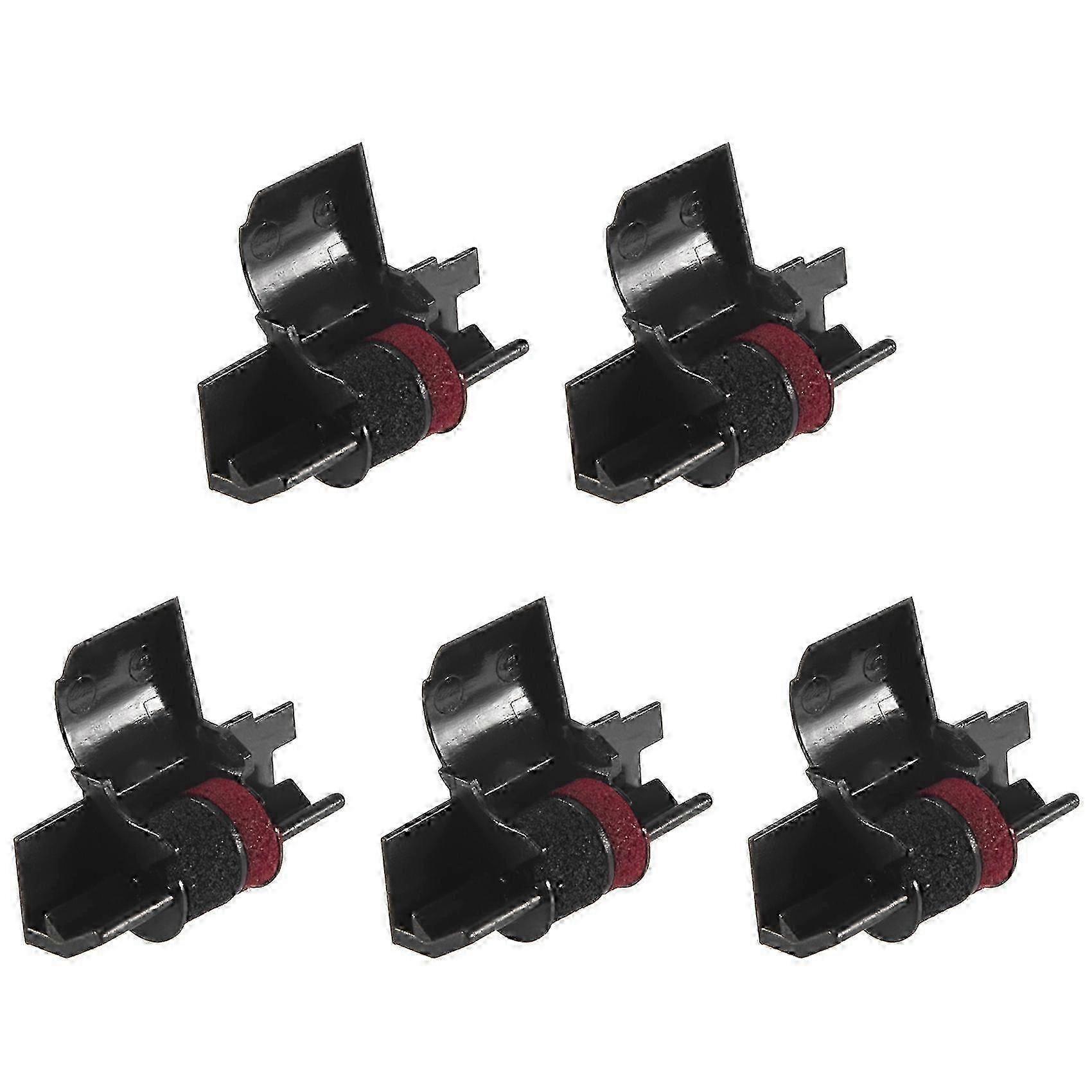 New Print Ribbons for IR-40T Calculator in 5 Pack with Black & Red Ink Rollers (Compatible)