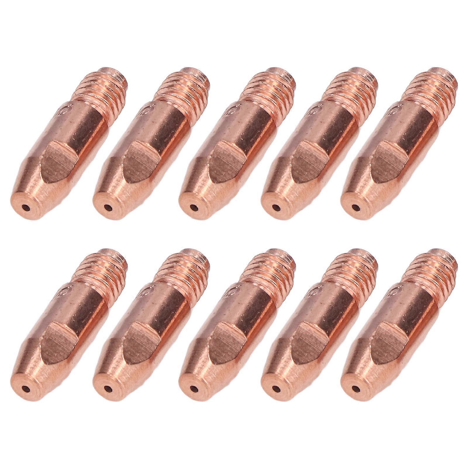 10Pcs Contact Tip Copper 36KD1.6x30 Nozzle Welding Accessory Replacement Set Kit