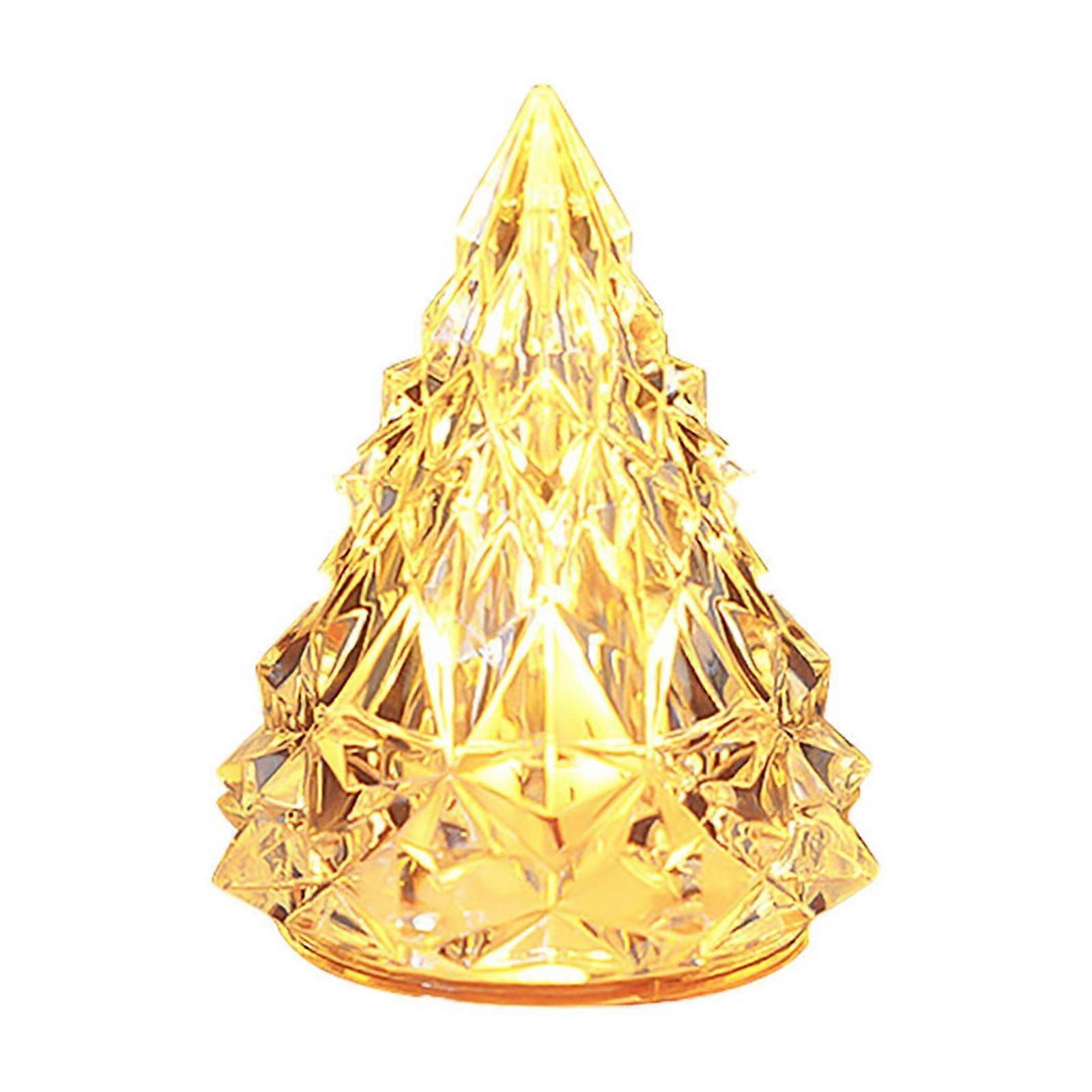 Christmas Savings! Lighted Mini Tree Night Light, Cedar & Iceberg Decor, Compatible with Bedroom Bedside Display