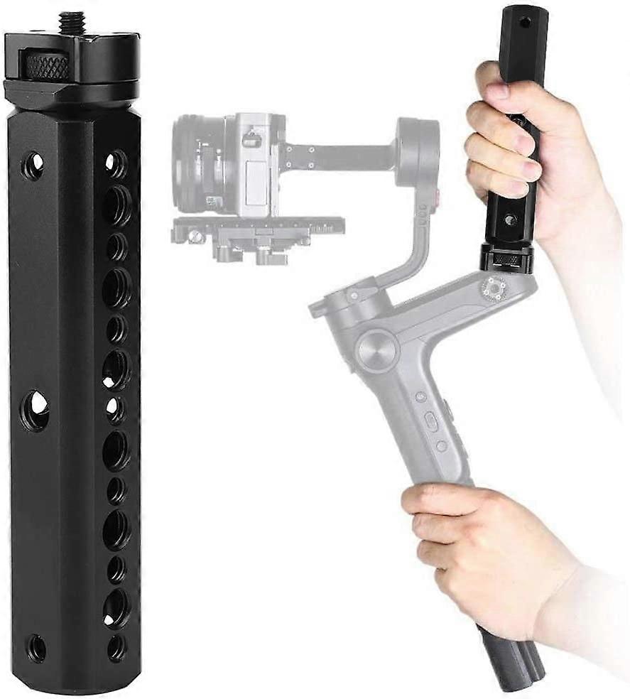 Handle Gimbal Grip Handheld Handlebar Handheld Gimbal Stabilizer with 1/4" and 3/8 "Screw Hole Gimbal Extension Bracket