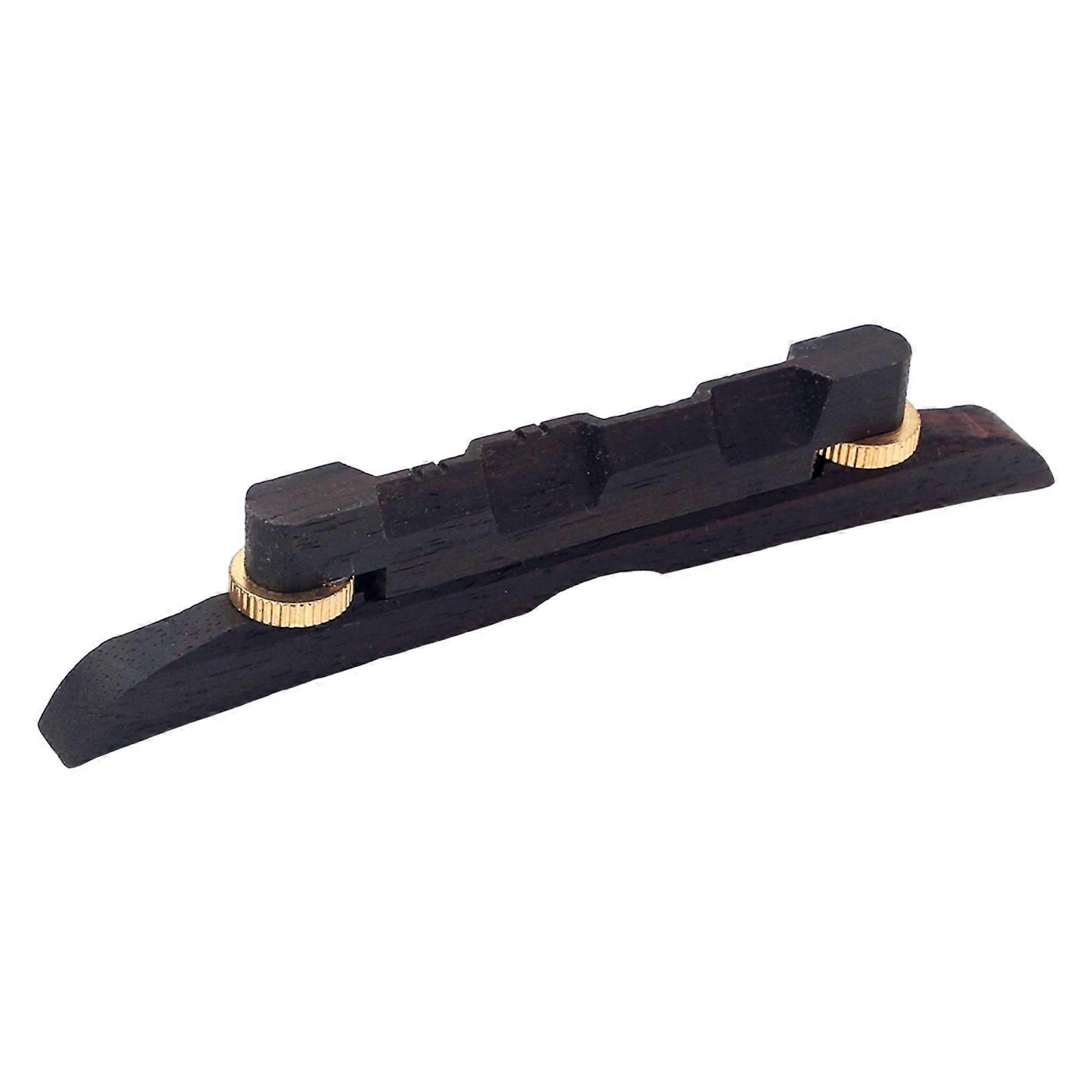 Mandolin Bridge Replacement Height Adjustable Light Weight Ebony Guitar Bridge Easy String Action Adjustments Enduring Multicolor