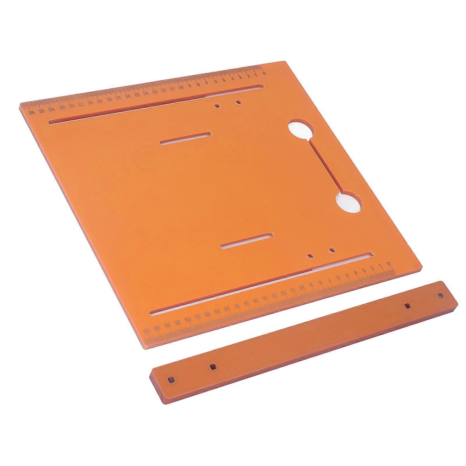 Cutting Machine Base Plate 30x28CM 3cm Margin Punch Free Circular Saw Guide Rail for Woodworking