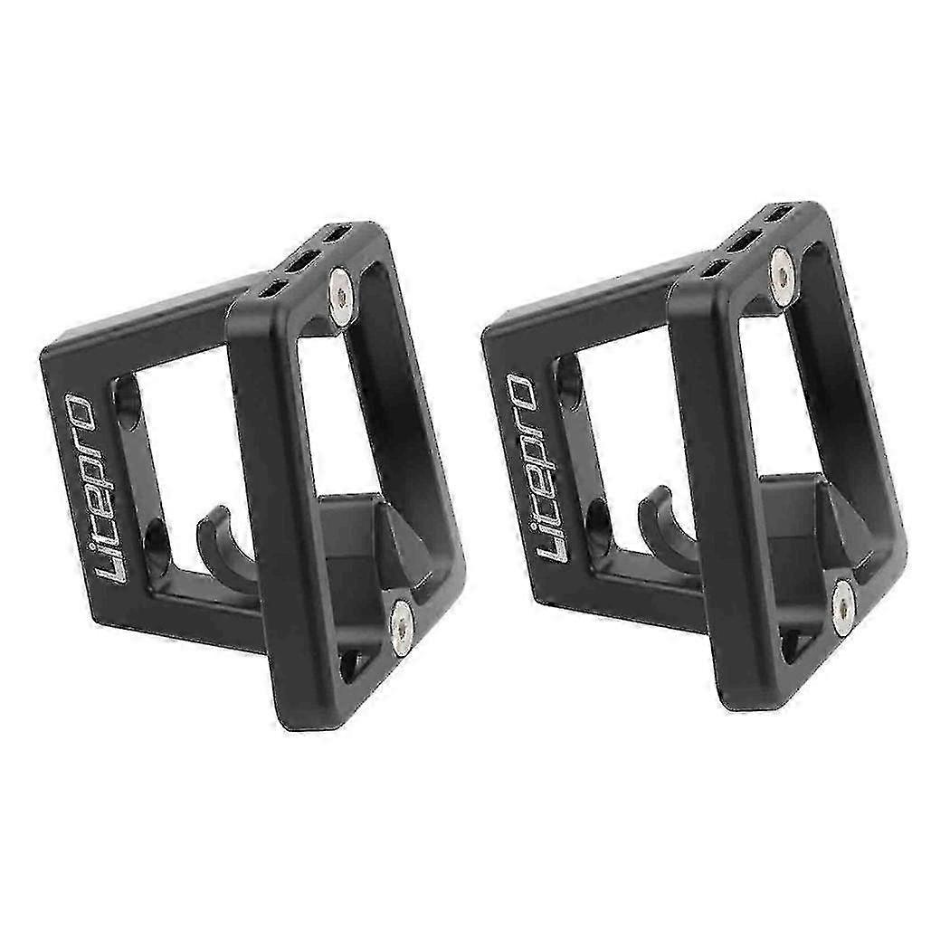 2x Front Carrier Cycling Parts For Aluminum Alloy Pig Nose Panniers Block Bracket Bag Racks Folding