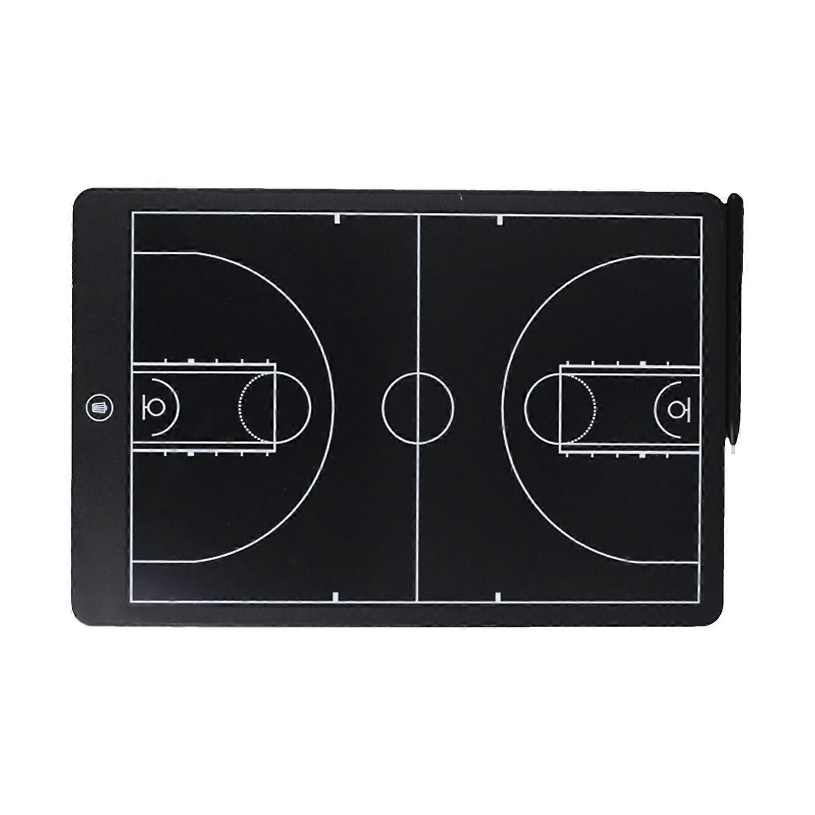 Reusable Sports Coaching Device Interactively Basketball Playbooks Board for Basketball Tactic Visualization Multicolor