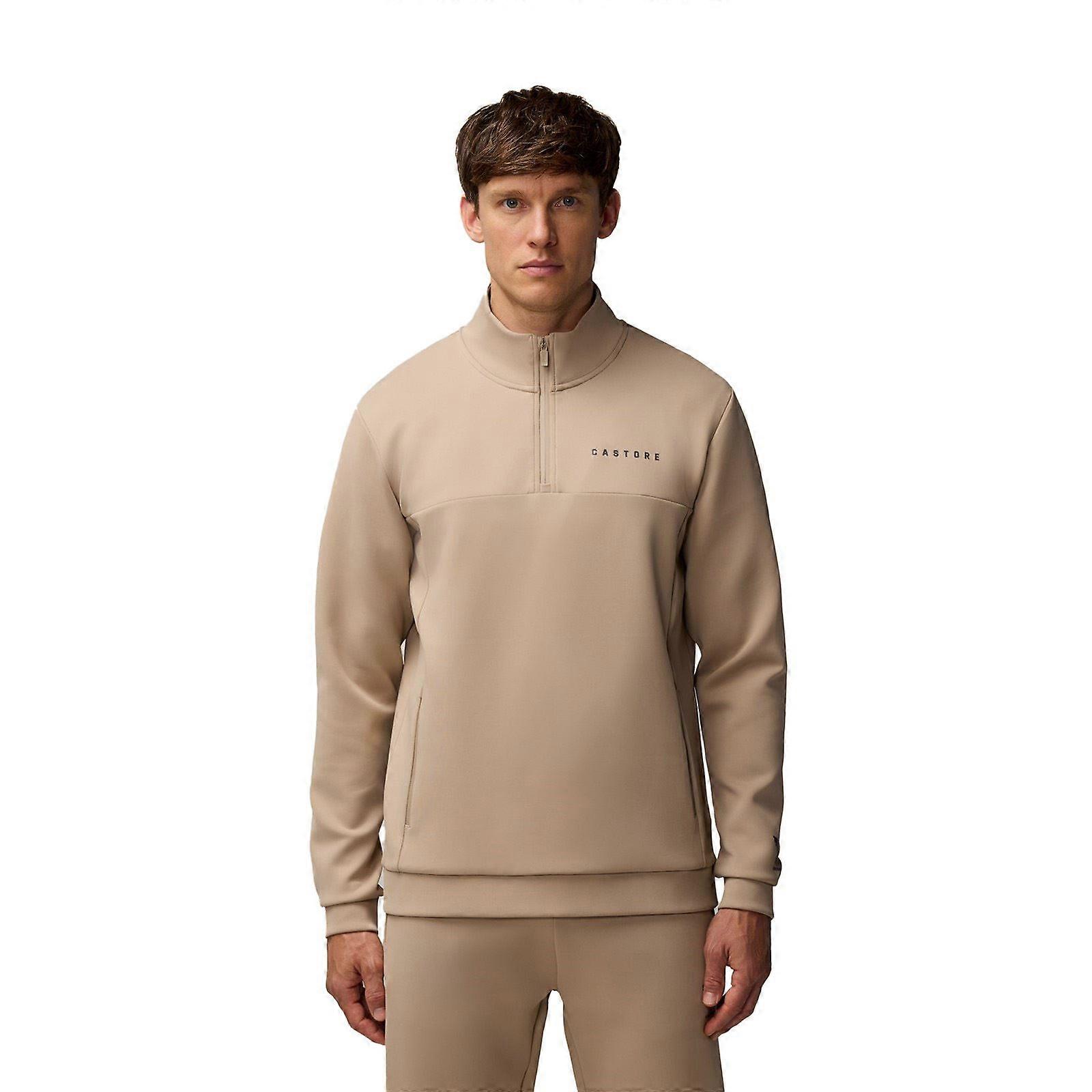 Castore Scuba 1/4 Zip Polyester Men's Brown Sweatshirt