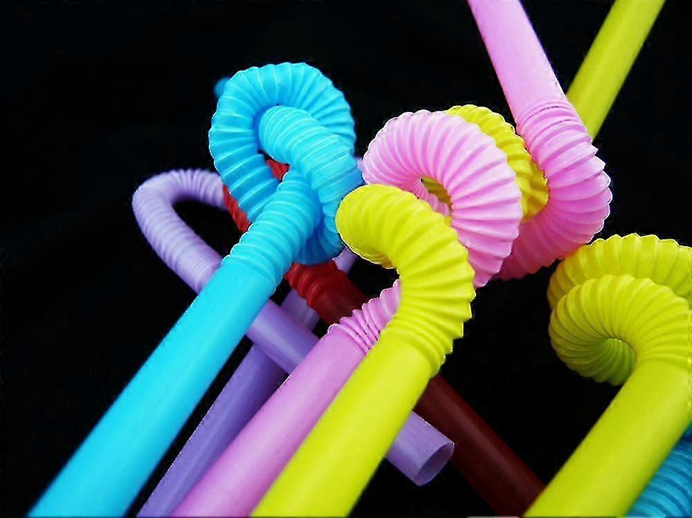 50Pcs Multi-Shaped Pegeant Plastic Drinking Straws Wedding Birthday Party