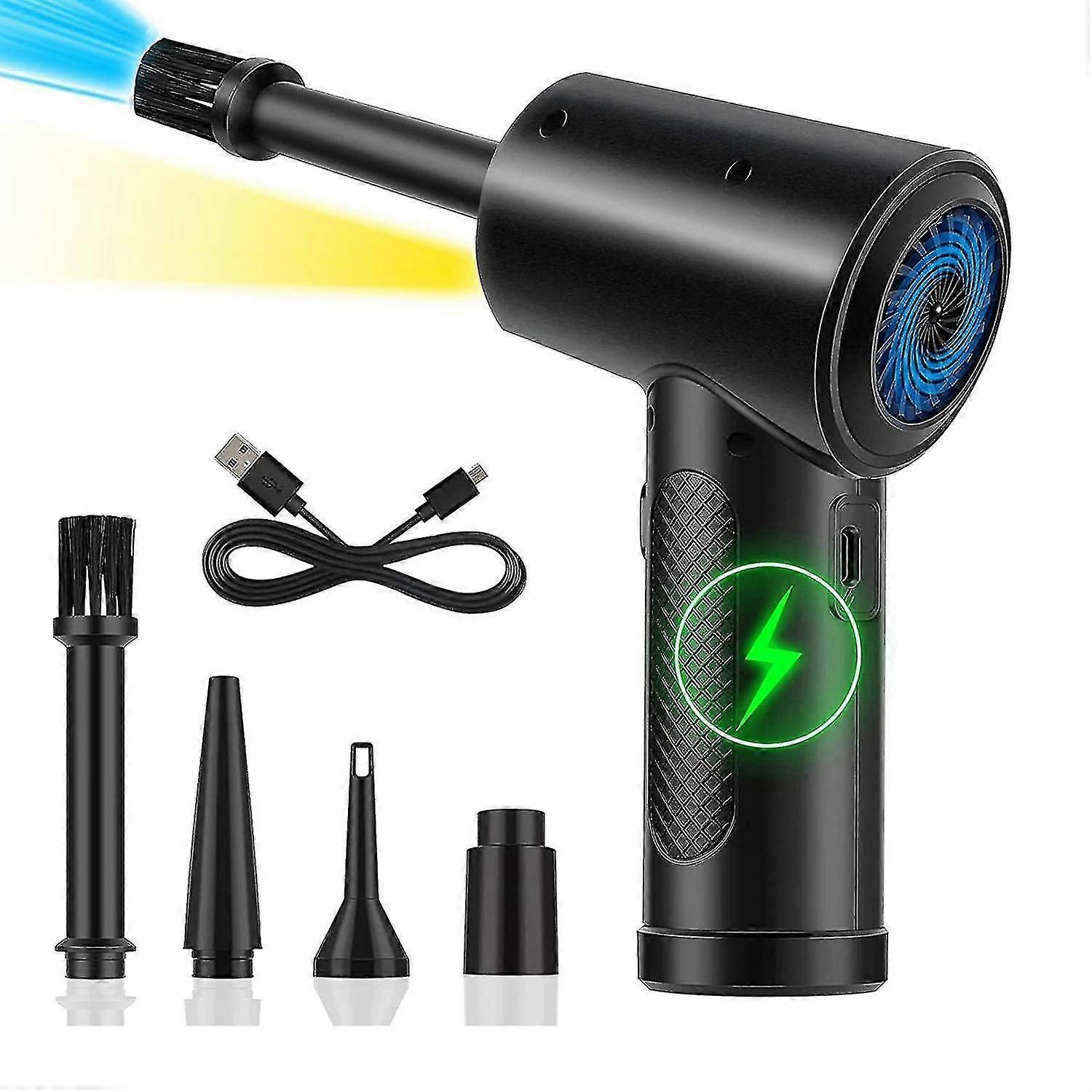 Compressed Air Duster Canned Air Electric Cordless Air Duster Computer Keyboard Cleaner, puissant 51