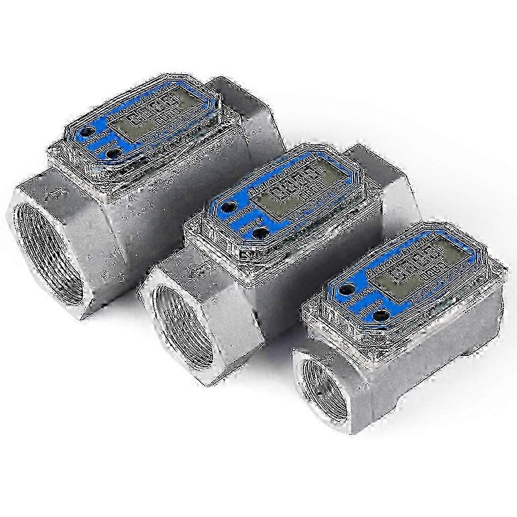 Flowmeter 1/2/2.5/3in Liquid Flow Sensor Meter Electronic Turbine- Flow Meter